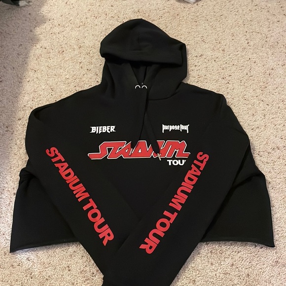 Justin Bieber Purpose Tour cropped hoodie - Picture 1 of 2